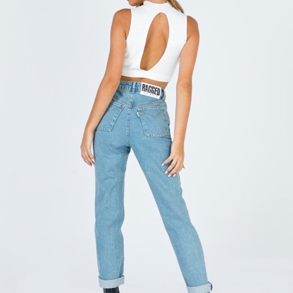 Princess Polly Ragged Priest Cougar Light Wash Jean. Never worn! - Picture 3 of 5